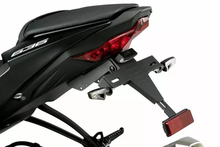 Puig License Support Yamaha Kawasaki Zx-6R 636 19' C/Bl - Moottoripyörän rekisterikilven telineet - D337522 - 1
