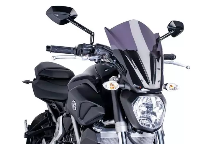 Puig New Gen Touring Screen Yamaha Mt07 14'-17' C/Dark - Moottoripyörän katteet ja tuulenohjaimet - D300502 - 1