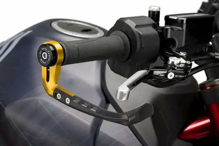 Puig Protector Brake Lever Raw C/Gold - Moottoripyörän käsisuojat - D510922 - 1