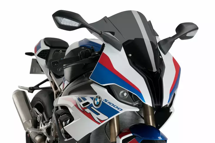 Puig Racing Screen Bmw S1000Rr 19'- C/Dark Smoke - Moottoripyörän katteet ja tuulenohjaimet - D337652 - 1