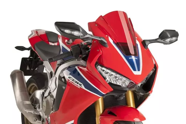 Puig Racing Screen Honda Cbr1000Rr 17-18'' C/Red - Moottoripyörän katteet ja tuulenohjaimet - D302502 - 1