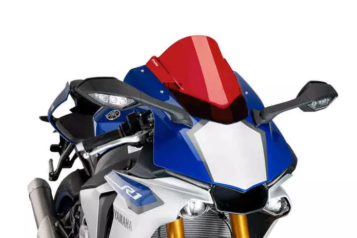Puig Racing Screen Yamaha Yzf-R1 15'-19' C/Red - Moottoripyörän katteet ja tuulenohjaimet - D301062 - 1