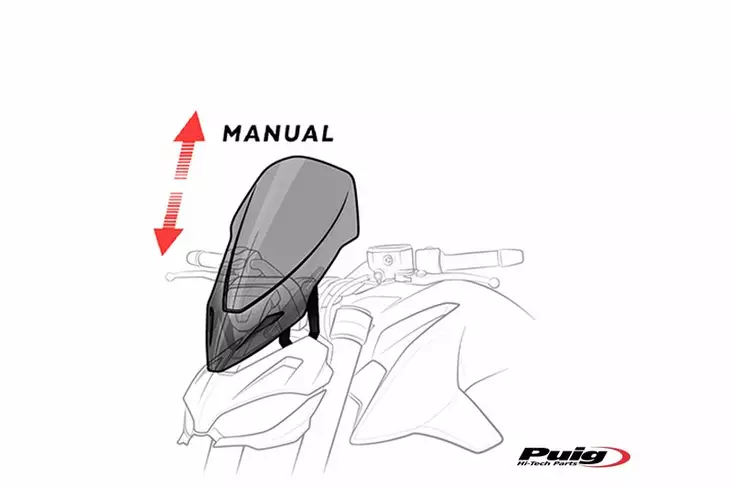 Puig Screen New Generation Touring Diavel 14'-18' C/Cle - Moottoripyörän katteet ja tuulenohjaimet - D300902 - 1