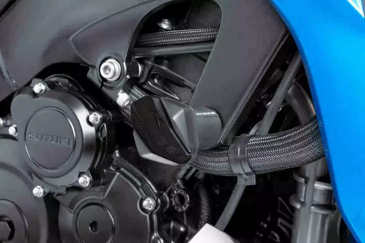 Puig spare rubbers for crash pads R12 C/Black - Moottoripyörän kaatumatapit - D299602 - 1