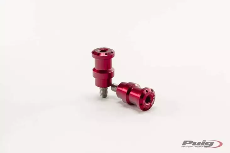 Puig Spools By Pair Hi-Tech Parts Diam.8Mm C/Red - Moottoripyörän kaatumatapit - D299072 - 1