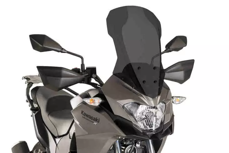 Puig Touring Screen Kawasaki Versys-X 300 17-18'C/Dark - Moottoripyörän katteet ja tuulenohjaimet - D302972 - 1