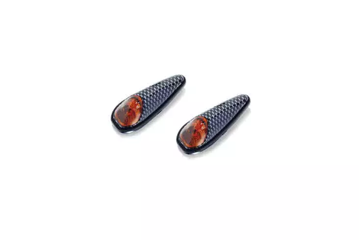 Puig Turn Light Full Speed C/Carbon Cristal Orange - Moottoripyörän vilkut - D296732 - 1
