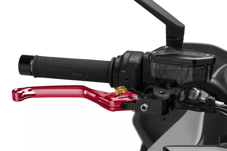 Puig Unfoldable Brake Lever 4.0. C/Red Selector C/Gold - Moottoripyörän vivut ja vivunrungot - D529692 - 1