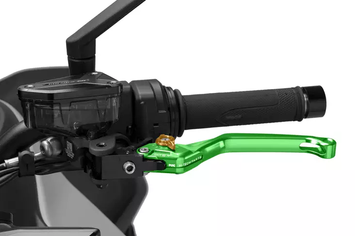 Puig Unfoldable Clutch Lever 4.0. C/Green Selector C/Go - Moottoripyörän vivut ja vivunrungot - D529772 - 1