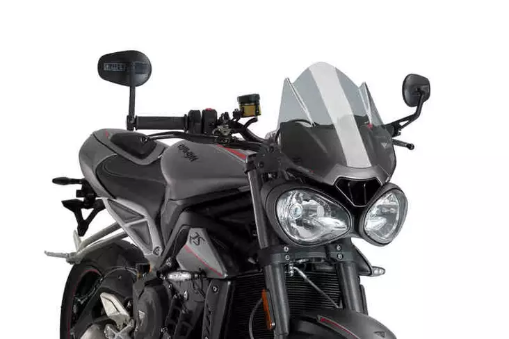 Puig Winds.New Gen. Sport Triumph Speed/Street Triple - Moottoripyörän katteet ja tuulenohjaimet - D301872 - 1