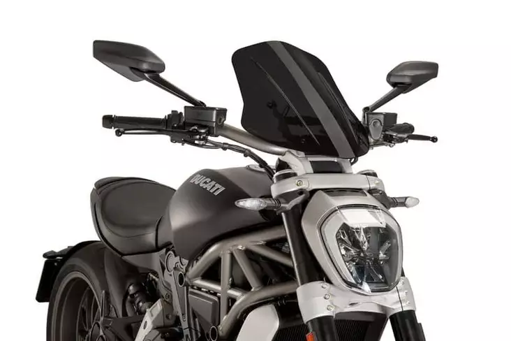 Puig Windsh.New Gener. Touring Ducati X Diavel/S 16-18' - Moottoripyörän katteet ja tuulenohjaimet - D301852 - 1