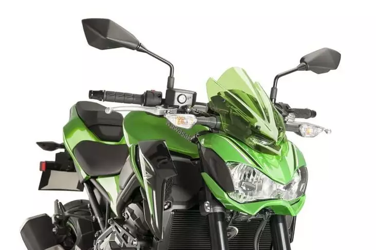 Puig Windshield. N.G. Sport Kawasaki Z900 17-18'C/Green - Moottoripyörän katteet ja tuulenohjaimet - D302932 - 1