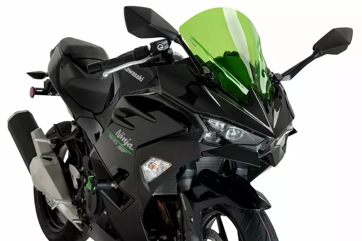 Puig Z-Racing Screen Kawasaki Ninja 500 Se 24' C/Green - Moottoripyörän katteet ja tuulenohjaimet - D511112 - 1
