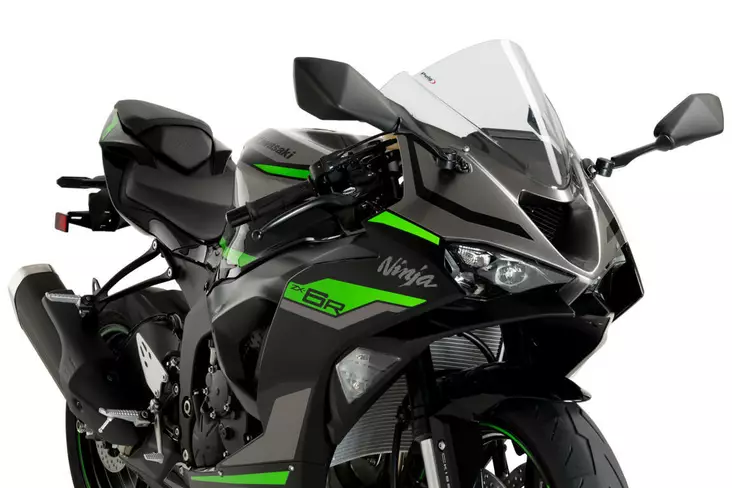 Puig Z-Racing Screen Kawasaki Zx-6R 24' C/Clear - Moottoripyörän katteet ja tuulenohjaimet - D501832 - 1