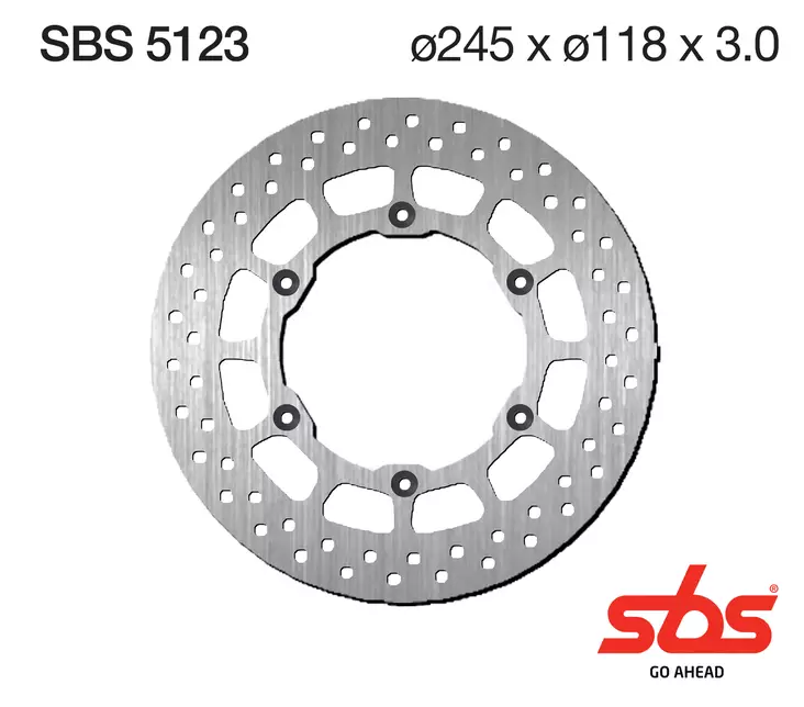 Sbs Jarrulevy Standard - Moottoripyörän jarrulevyt - D241752 - 1