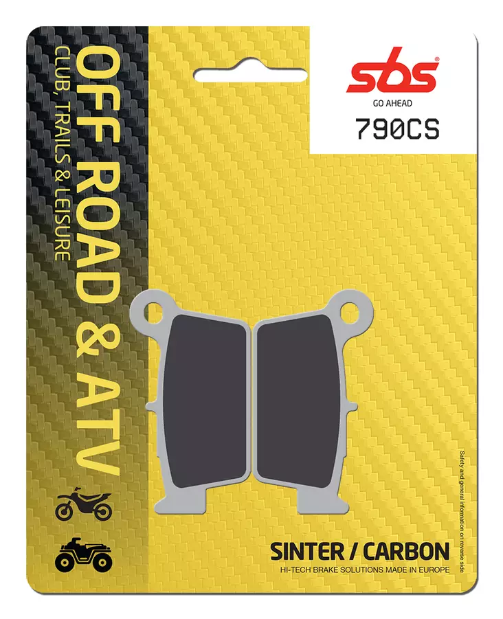 Sbs Jarrupalat Carbon Silver - Moottoripyörän jarrupalat - D91512 - 1