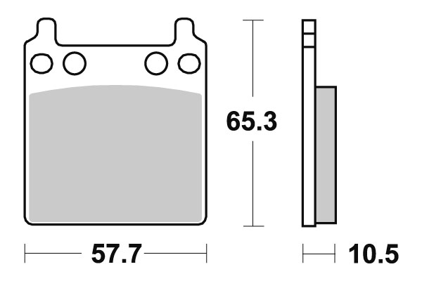 Sbs Jarrupalat Carbon Tech - Moottoripyörän jarrupalat - D220712 - 1