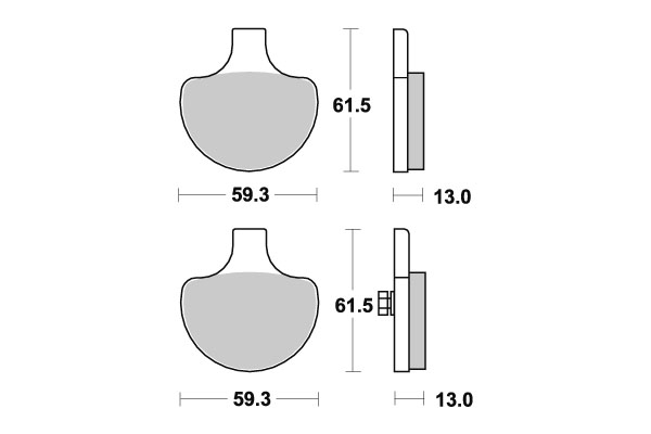 Sbs Jarrupalat Carbon Tech - Moottoripyörän jarrupalat - D220762 - 1
