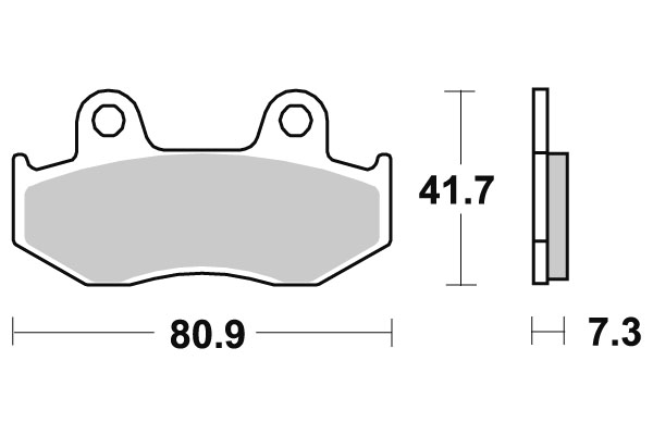 Sbs Jarrupalat Ceramic - Moottoripyörän jarrupalat - D220492 - 1