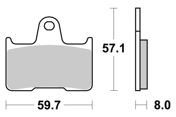 Sbs Jarrupalat Ceramic - Moottoripyörän jarrupalat - D220882 - 1