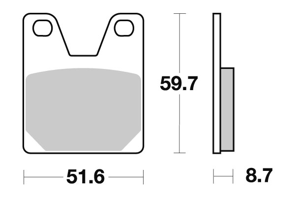 Sbs Jarrupalat Ceramic - Moottoripyörän jarrupalat - D220902 - 1