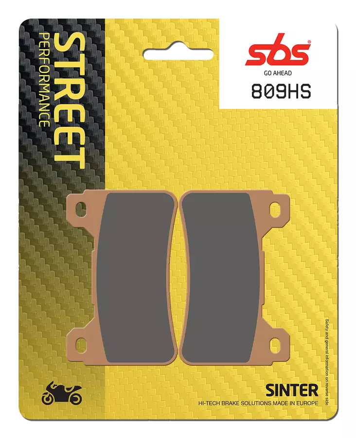 Sbs Jarrupalat Sintered - Moottoripyörän jarrupalat - D30782 - 1