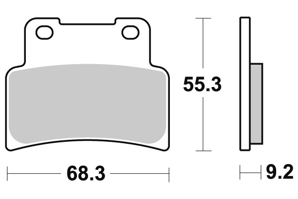 Sbs Jarrupalat Sintered Eteen - Moottoripyörän jarrupalat - D81852 - 1