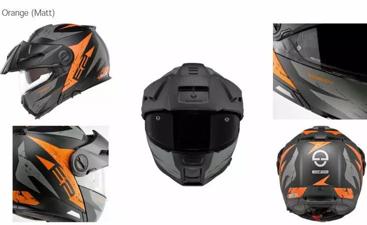 Schuberth E2 Explorer avattava kypärä, matta oranssi - Avattavat kypärät - D456242 - 1
