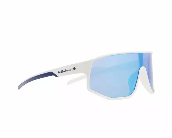 Spect Red Bull Dash Sunglasses Shiny White-Blue w Smoke Blue Mirror lens - Aurinkolasit - D521882 - 1