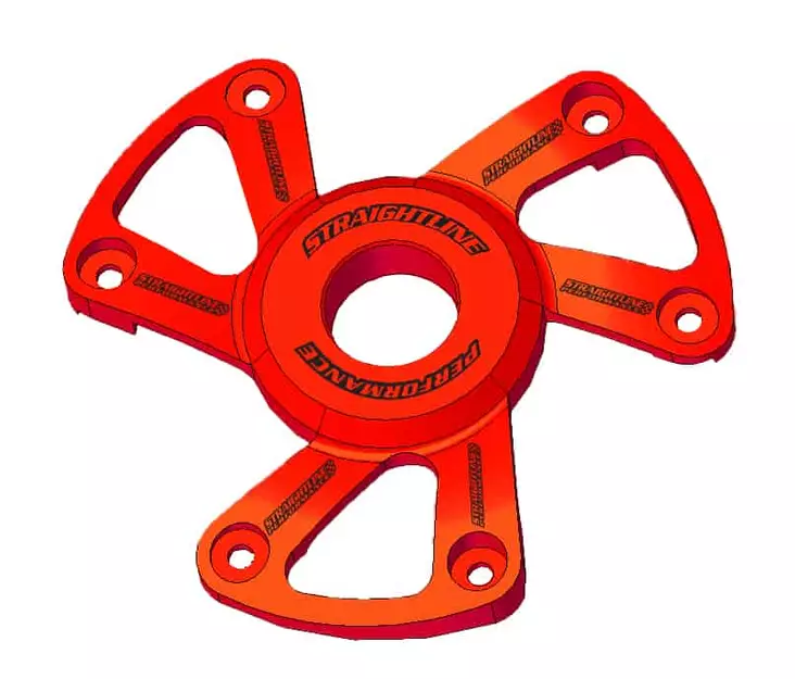 SPI Billet Variaattorinsuoja Polaris P22 - Anodisoitu Punainen 2022- - Moottorikelkan variaattorin osat - D486222 - 1