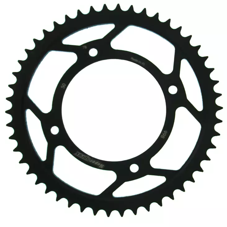 Supersprox Teräs takaratas SU RM80/85 / YA YZ80/85 Musta 50 - Moottoripyörän takarattaat - D211732 - 1