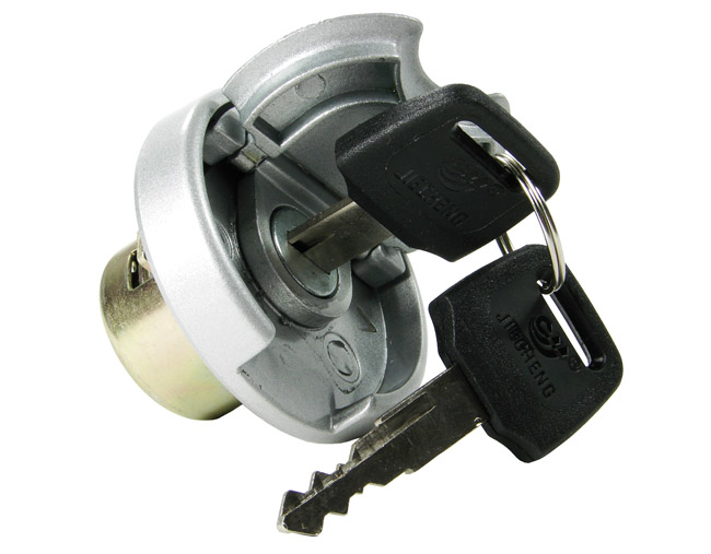 Tankinkorkki, Lukittava, Kiina-skootterit 4-T 50cc, Metallitankki - Mopon tankinkorkit ja öljykorkit - D79632 - 1