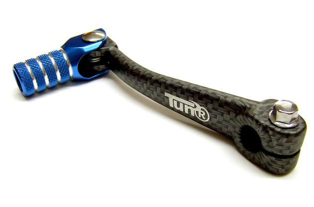 Tec-X Vaihdepoljin, Carbon-kuvio/Sininen, Minarelli AM6 - Mopon ja skootterin jarrupolkimet - D118542 - 1