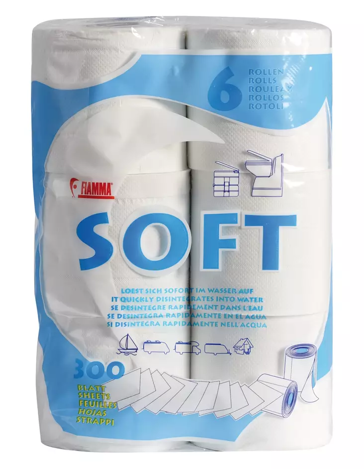 Toilet paper, 6 rolls - Veneen käymälät ja wc istuimet - D230992 - 1