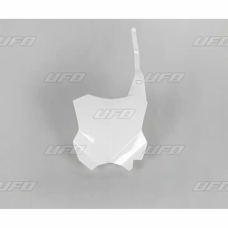 UFO Etunumerokilpi KX250F 17- KX450F 16-, Valkoinen 047 - Offroad numerokilvet - D220352 - 1