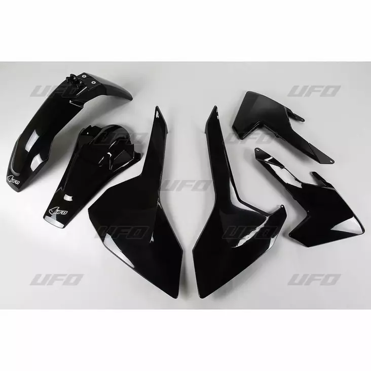 UFO Muovisarja 5-osainen Musta HVA TE/FE 125-450 17-19 - Offroad muovisarjat - D230982 - 1