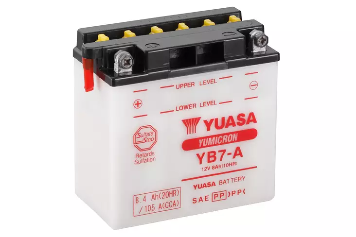 Yuasa akku, YB7-A (cp) Happopatruuna mukana (5) - Akut - D70802 - 1