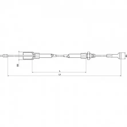 Jarrukaapeli al-ko: lle longlife, hl 770 mm / gl 966 mm - Tarvikevaraosat - 247283 - 2