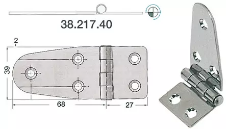 S.S Sarana 95x39mm - Veneen saranat - D228173 - 1
