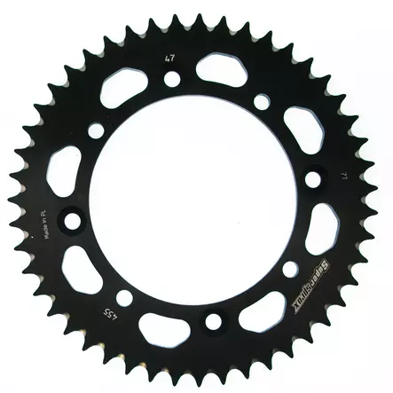 Supersprox Alu Takaratas KA/SU KX65 00-/RM65 03-05 Musta 48 - Moottoripyörän takarattaat - D210173 - 1