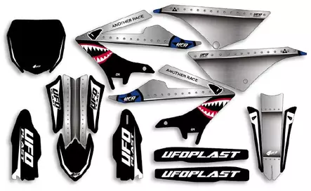 UFO Graphic Kit YZ 125/250 2022- Thunder Black - Mallikohatiset tarrasarjat - D448013 - 1