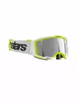 Alpinestars Ajolasit Vision 8 WORDMARK Valkoinen/Keltainen Fluo Hopea peili - Crossilasit - D500283 - 3