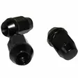 Aluvannemutterisarja musta 1,25mm nousu, 12mm, 20 kpl - Pyöränpultit ja mutterit 12x1.25mm - 499-119783 - 1