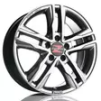 Barzetta Cavallo Hyperblack Pakettiautoihin alumiinivanne 7.5x17 - 17-tuumaiset alumiinivanteet - 499-44913 - 1