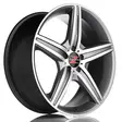 Barzetta Zanardi Titanium alumiinivanne 8.5x19 - 19-tuumaiset alumiinivanteet - 499-44403 - 2