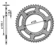 Forte Takaratas, 50 ham. (420), Ø105mm, Aprilia / Derbi / Drac / Rieju / Yamaha - Mopon takarattaat - D479783 - 1