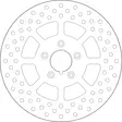 GOLDFREN arrulevy yd292 hd82,5 id50,5 t4,9 - Moottoripyörän jarrulevyt - D311133 - 1