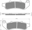 GOLDFREN Jarrupalat 055 Ceramic Carbon S3 - Moottoripyörän jarrupalat - D227903 - 1