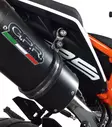 GPR Ktm Duke 125 2017/20 e4 EC-Approv. slip-on exhaust catalized Deeptone Inox - Moottoripyörän äänenvaimentimet - D426613 - 4