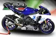 GPR Yamaha Yzf R1/R1-M 2017/20 e4 Racing slip-on exhaust Furore Nero - Moottoripyörän äänenvaimentimet - D428973 - 8